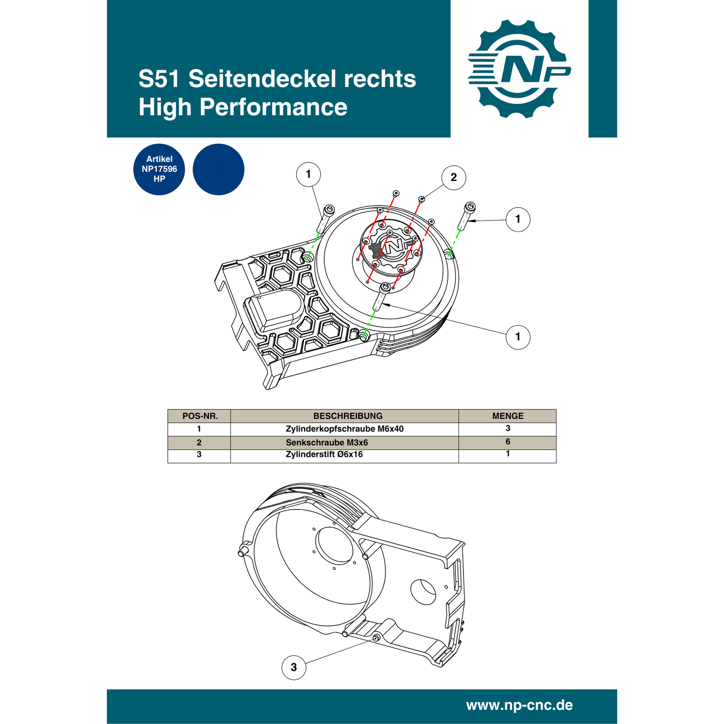 Für M500 "High Perfromance" Full Set (17628)
