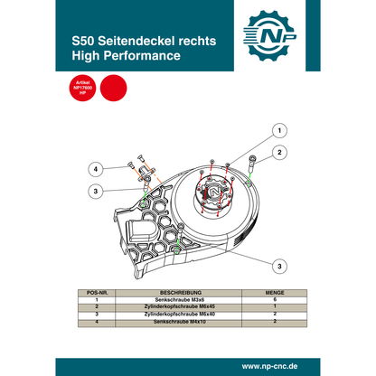 Für M53/M54 "High Performance" Full Set (17630)