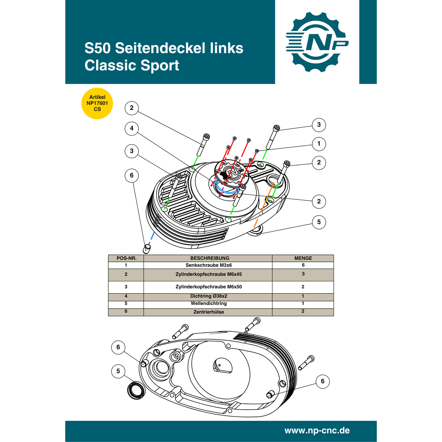 Für M53/M54 "Classic Sport" Full Set (17631)